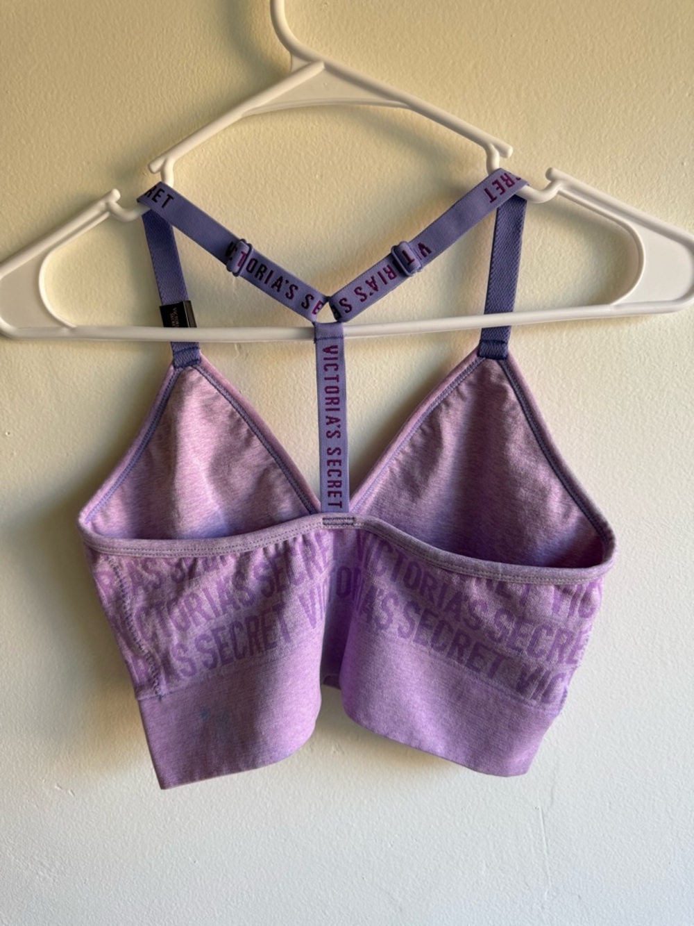 NWT Victorias Secret Purple Logo Bralette size Large - Picture 2 of 4